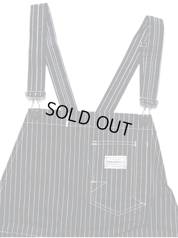 画像2: 【 Pherrow's（フェローズ） 】　2710A-W　ウォバッシュオーバーオール　[ Low Back Style Overall ]　[ Black Wabash ]