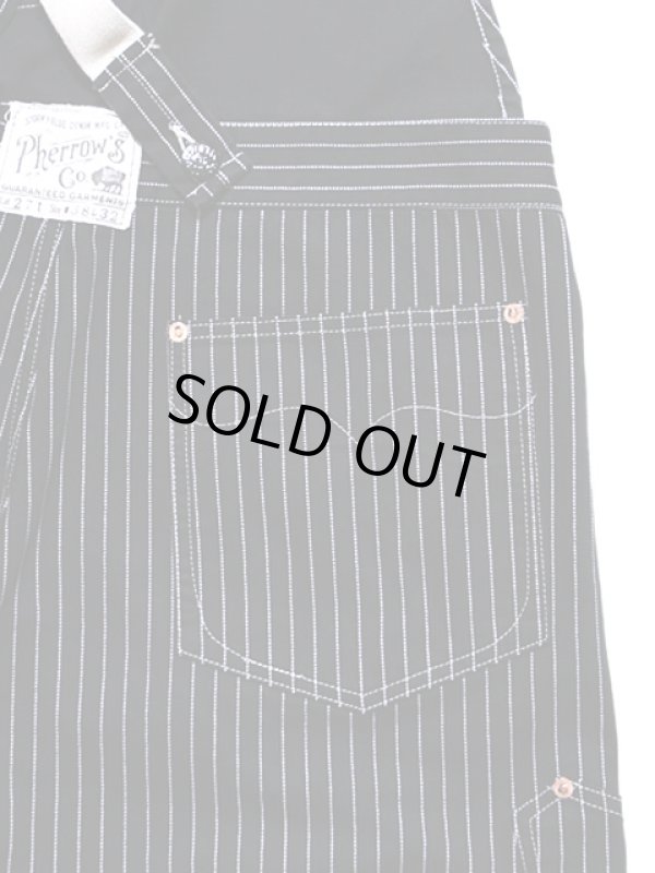画像9: 【 Pherrow's（フェローズ） 】　2710A-W　ウォバッシュオーバーオール　[ Low Back Style Overall ]　[ Black Wabash ]