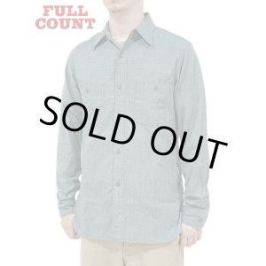 画像: 【 FULLCOUNT（フルカウント） 】　杢シャンブレーワークシャツ　[ Covert Chambray Work Shirt ]