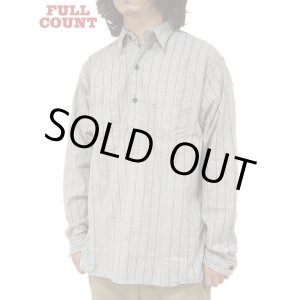 画像: 【 FULLCOUNT（フルカウント） 】　ベースボールストライププルオーバーシャツ 　[ Baseball Stripe Pullover Shirts ] [ Grey x Red ]