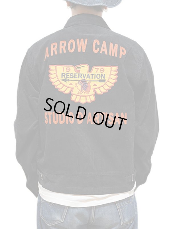 画像2: 【 STUDIO D'ARTISAN（ステュディオダルチザン）　】　刺繍コーデュロイジャケット　[ Corduroy Jacket ] [ BLACK ] 