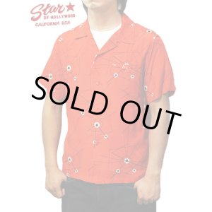 画像: 【 STAR OF HOLLYWOOD（スターオブハリウッド） 】 半袖レーヨンオープンカラーシャツ S/S HIGH DENSITY RAYON OPEN SHIRTS [ ATOMIC SPIDER WEB ]