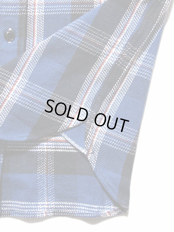 画像6: 【 UES（ウエス） 】　先染めヘビーチェックネルシャツ　[ BLUE ]