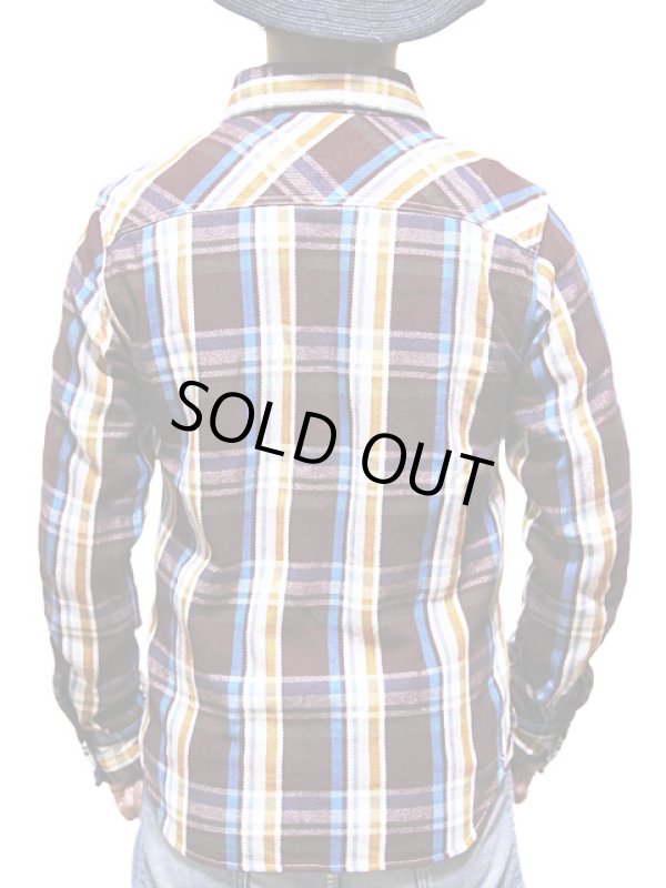 画像2: 【 UES（ウエス） 】　先染めヘビーチェックネルシャツ　[ WINE ]