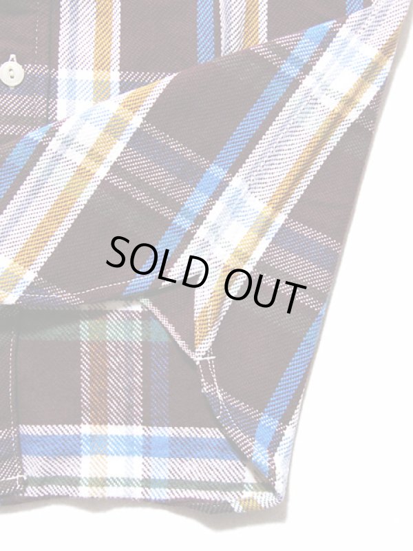 画像6: 【 UES（ウエス） 】　先染めヘビーチェックネルシャツ　[ WINE ]