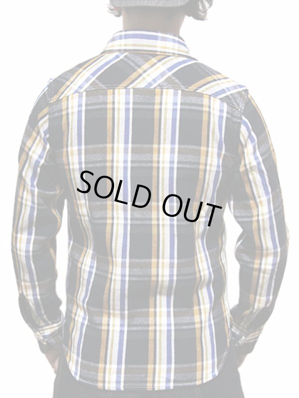 画像2: 【 UES（ウエス） 】　先染めヘビーチェックネルシャツ　[ NAVY ]