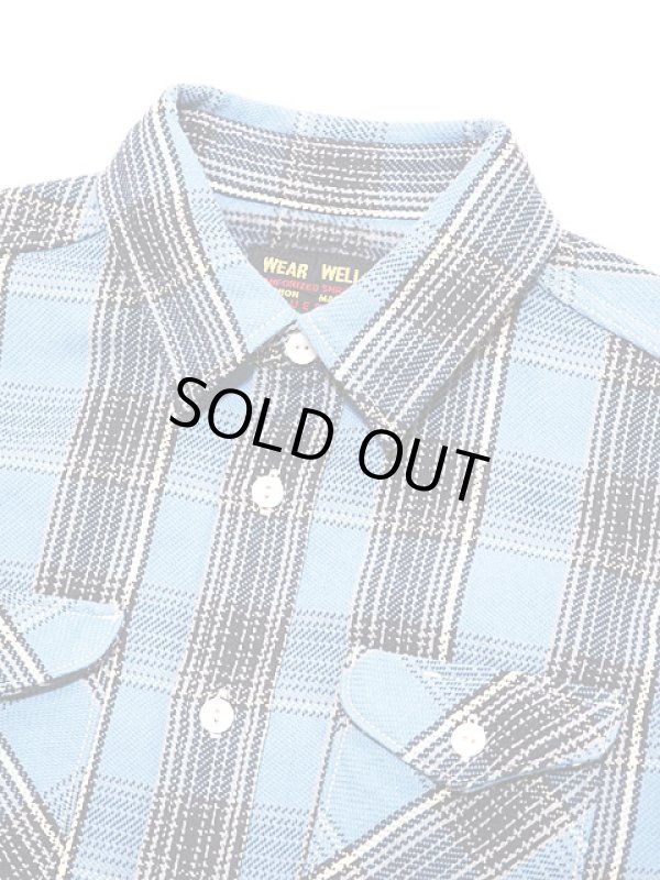 画像3: 【 UES（ウエス） 】　先染めヘビーチェックネルシャツ　[ BLUE ]