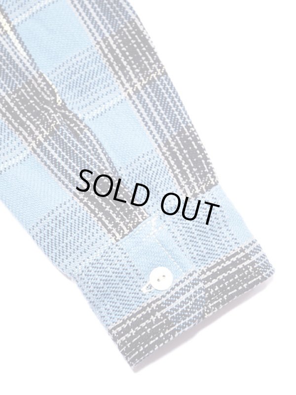 画像5: 【 UES（ウエス） 】　先染めヘビーチェックネルシャツ　[ BLUE ]