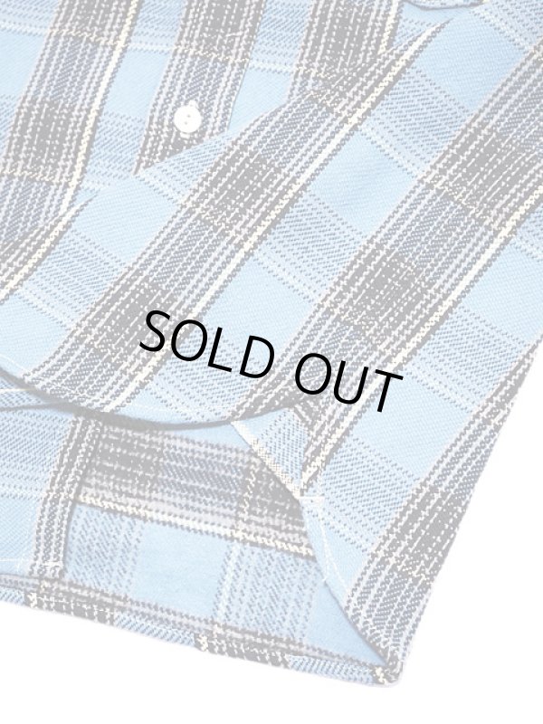 画像6: 【 UES（ウエス） 】　先染めヘビーチェックネルシャツ　[ BLUE ]