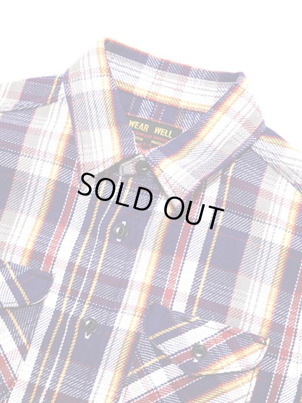 画像3: 【 UES（ウエス） 】　先染めヘビーチェックネルシャツ　[ NAVY ]