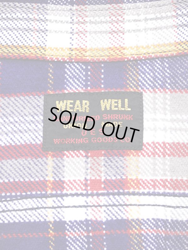 画像8: 【 UES（ウエス） 】　先染めヘビーチェックネルシャツ　[ NAVY ]