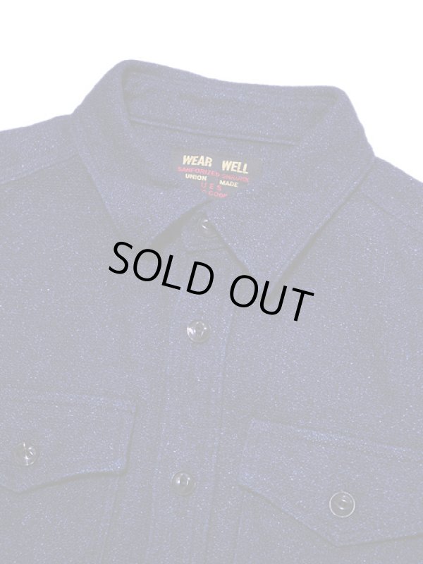 画像3:  【 UES（ウエス） 】　インディゴエクストラヘビーチェックネルシャツ　[ INDIGO ]