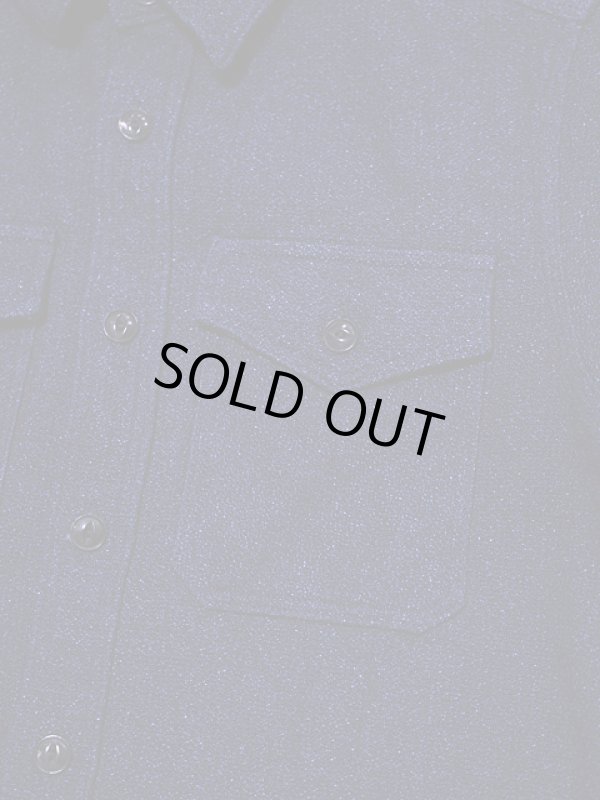 画像4:  【 UES（ウエス） 】　インディゴエクストラヘビーチェックネルシャツ　[ INDIGO ]