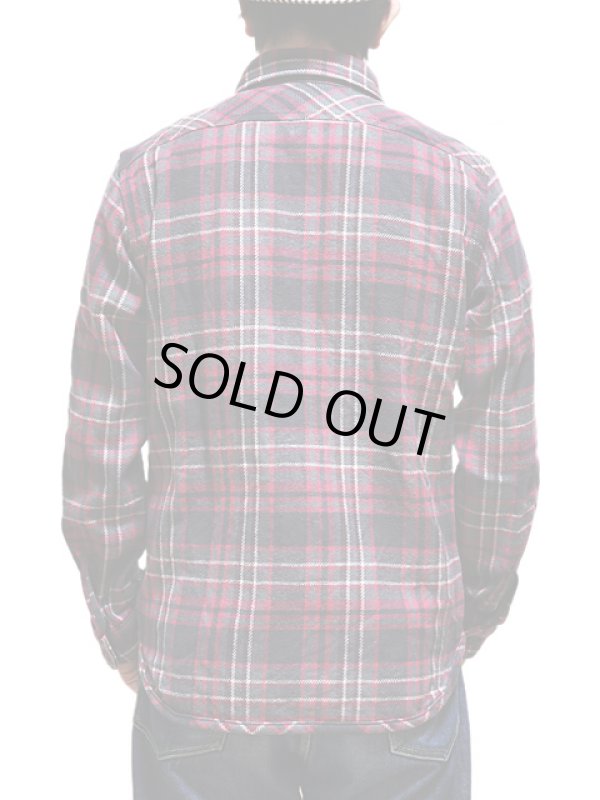 画像2:  【 UES（ウエス） 】　エクストラヘビーチェックネルシャツ　[ BLACK ]