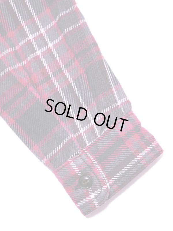 画像5:  【 UES（ウエス） 】　エクストラヘビーチェックネルシャツ　[ BLACK ]