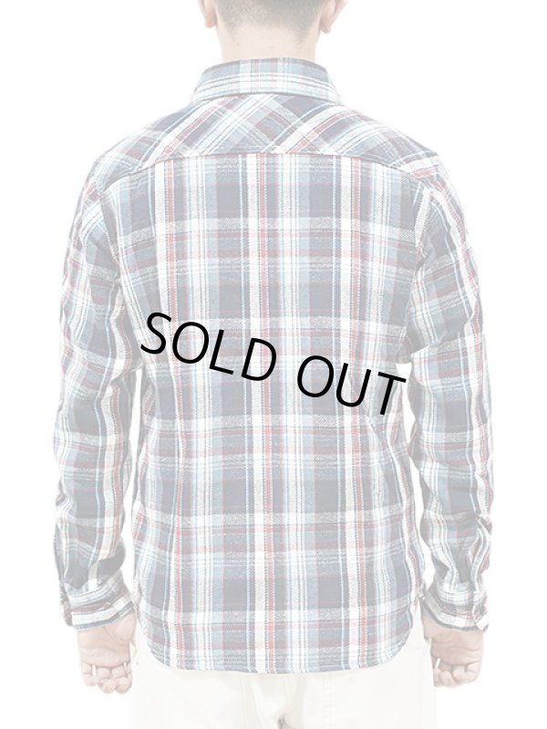 画像2: 【 UES（ウエス） 】　先染めヘビーチェックネルシャツ　[ NAVY ]