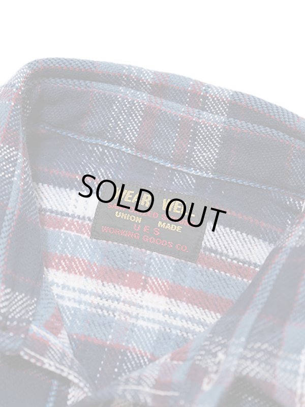 画像8: 【 UES（ウエス） 】　先染めヘビーチェックネルシャツ　[ NAVY ]