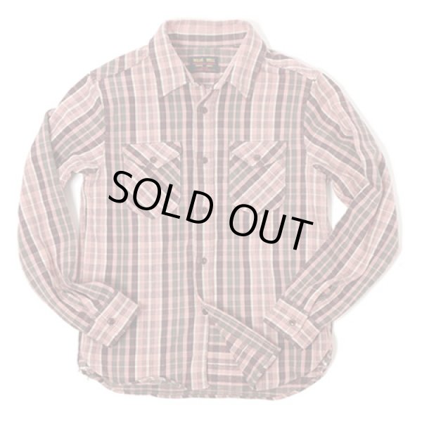 画像4: 【 UES（ウエス） 】　先染めヘビーチェックネルシャツ　[ PINK ]