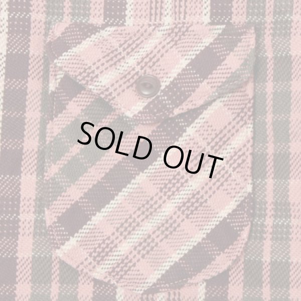 画像7: 【 UES（ウエス） 】　先染めヘビーチェックネルシャツ　[ PINK ]