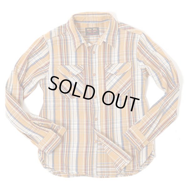 画像2: 【 予約商品  2022年モデル 】 【 UES（ウエス） 】　先染めヘビーチェックネルシャツ　[ YELLOW ]