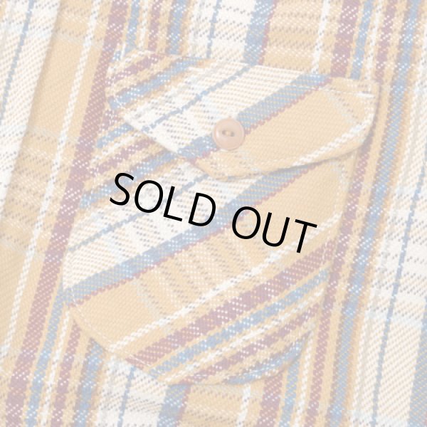 画像6: 【 予約商品  2022年モデル 】 【 UES（ウエス） 】　先染めヘビーチェックネルシャツ　[ YELLOW ]