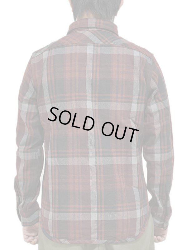 画像2: 【 UES（ウエス） 】　エクストラヘビーチェックネルシャツ　[ WINE ]