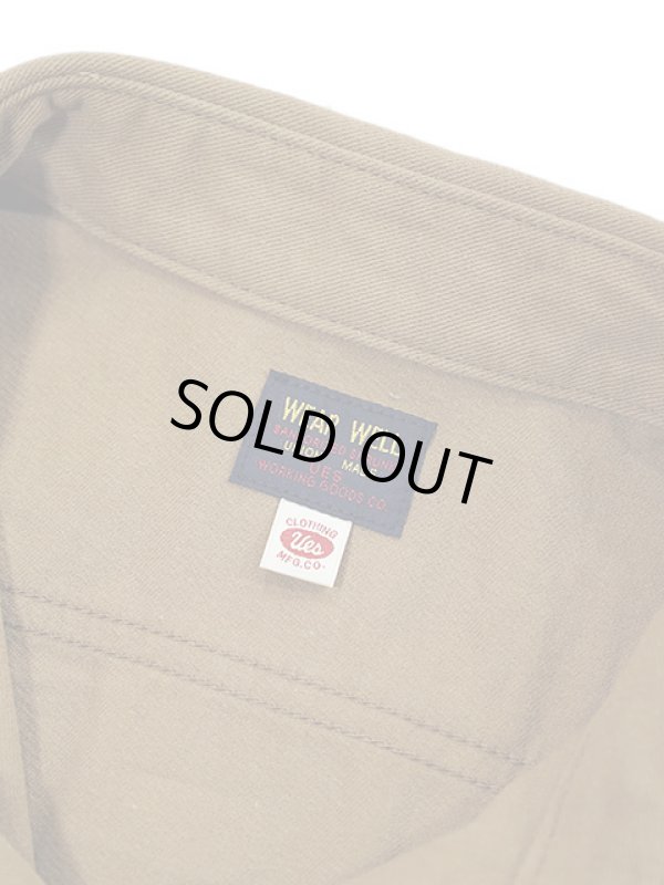 画像8: 【 UES（ウエス） 】　強撚ツイルサファリシャツ　[ KHAKI GOLD ]