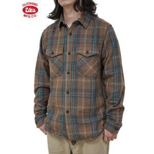 画像: 【 UES（ウエス） 】　エクストラヘビーチェックネルシャツ　[ BEIGE ]