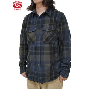 画像: 【 UES（ウエス） 】　エクストラヘビーチェックネルシャツ　[ NAVY ]