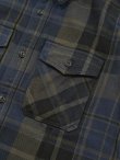 画像4: 【 UES（ウエス） 】　エクストラヘビーチェックネルシャツ　[ NAVY ]