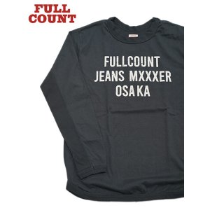 画像: 【 FULLCOUNT（フルカウント） 】　ヘビーウエイトプリント L/S T-Shirt　[ Flat Seam Heavy Weight T-Shirt ] [ FULLCOUNT JEANS MXXXER OSAKA ] [ INK BLACK ] 【 メール便可 】 
