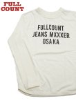 画像3: 【 FULLCOUNT（フルカウント） 】　ヘビーウエイトプリント L/S T-Shirt　[ Flat Seam Heavy Weight T-Shirt ] [ FULLCOUNT JEANS MXXXER OSAKA ] [ WHITE ] 【 メール便可 】 
