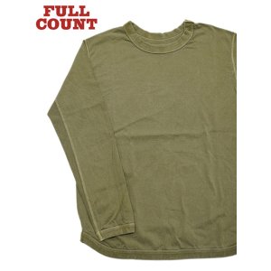 画像: 【 FULLCOUNT（フルカウント） 】　ヘビーウエイトネッククルーネック L/S T-Shirt　[ Flat Seam Heavy Weight Longsleeve T-Shirt ] [ OLIVE ] 【 メール便可 】