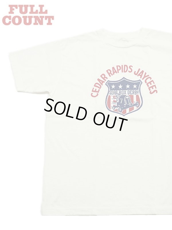 画像1: 【 FULLCOUNT（フルカウント） 】　プリントTシャツ　[ Print T-Shirt ] [ Soap Box Derby ] [ WHITE ]【 メール便可 】 