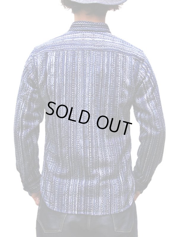 画像2: 【 STUDIO D'ARTISAN（ステュディオダルチザン）　カセ染め刺し子シャツ　[ SASIKO WORK SHIRTS ]