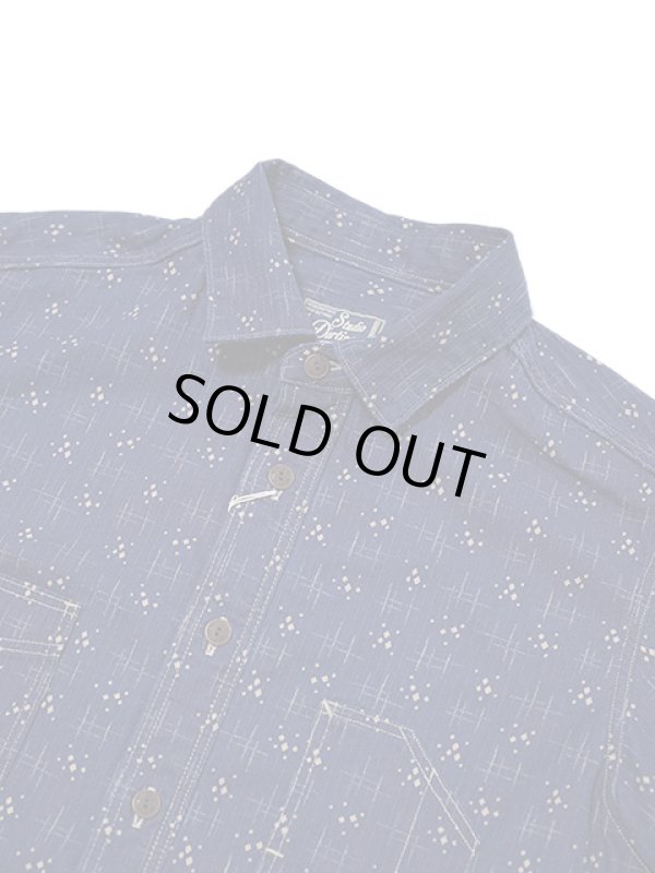 画像3: 【 STUDIO D'ARTISAN（ステュディオダルチザン） 】 レイルロードウォバッシュシャツ　[ INDIGO SASHIKO WABASH ] 