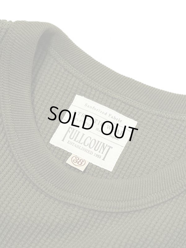 画像6: 【 FULLCOUNT（フルカウント） 】　ヘビーサーマル　[ Heavy Weight Waffle T-Shirt ] [ Khaki ]