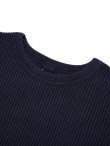 画像5: 【 UES（ウエス） 】 インディゴビッグワッフルクルーネックTシャツ [ Crew Neck Thermal ] [ Indigo ]