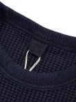 画像6: 【 UES（ウエス） 】 インディゴビッグワッフルクルーネックTシャツ [ Crew Neck Thermal ] [ Indigo ]