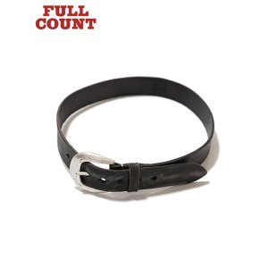 画像: 【 FULLCOUNT（フルカウント） 】　ワイルドレザーベルト　[ Wild Leather Belt ] [ BLACK ]