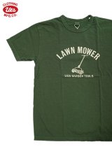 画像: 【 UES（ウエス） 】　プリントTシャツ　[ LAWN MOWER ] [ GREEN ] 【 メール便可 】