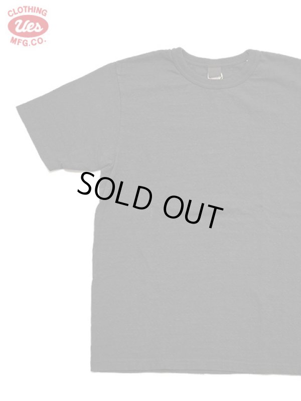 画像1: 【 UES（ウエス） 】 8番スラブネップ半袖Tシャツ [ BLACK ] 【 メール便可 】