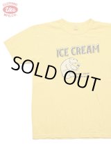 画像: 【 UES（ウエス） 】　プリントTシャツ　[ ICE CREAM ] [ YELLOW ] 【 メール便可 】