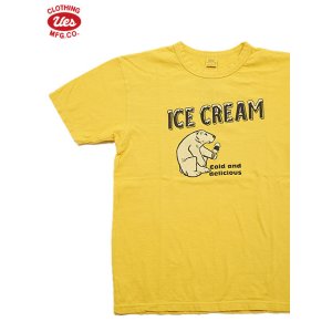 画像: 【 UES（ウエス） 】　プリントTシャツ　[ ICE CREAM ] [ YELLOW ] 【 メール便可 】