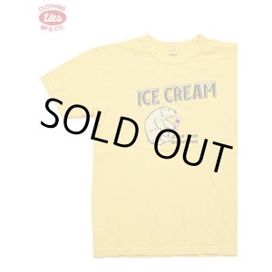 画像: 【 UES（ウエス） 】　プリントTシャツ　[ ICE CREAM ] [ YELLOW ] 【 メール便可 】