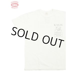 画像: 【 UES（ウエス） 】　プリントTシャツ　[ BULLDOG ] [ WHITE ] 【 メール便可 】