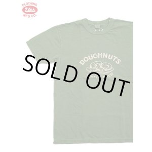 画像: 【 UES（ウエス） 】　プリントTシャツ　[ DOUGHNUTS ] [ GREEN ] 【 メール便可 】