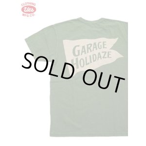画像: 【 UES（ウエス） 】　プリントTシャツ　[ GARAGE HOLIDAZE ] [ GREEN ] 【 メール便可 】