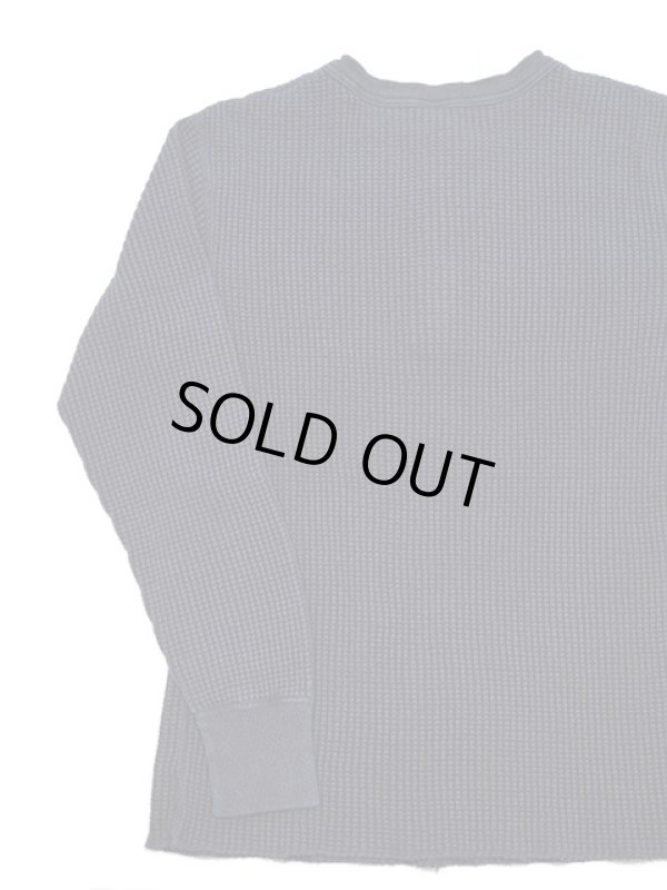 画像4: 【 UES（ウエス） 】 インディゴビッグワッフルクルーネックTシャツ [ Crew Neck Thermal ] [ Indigo ]