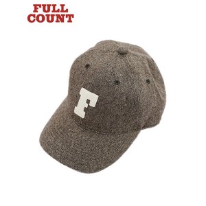 画像: 【 FULLCOUNT（フルカウント） 】　ベースボールキャップ　[ 6Panel Tweed Baseball Cap 'F' Patch ] [ Brown ]